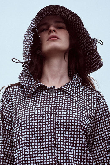 REVERSIBLE RECYCLED BUCKET HAT - BLACK DALMATION | PAQME