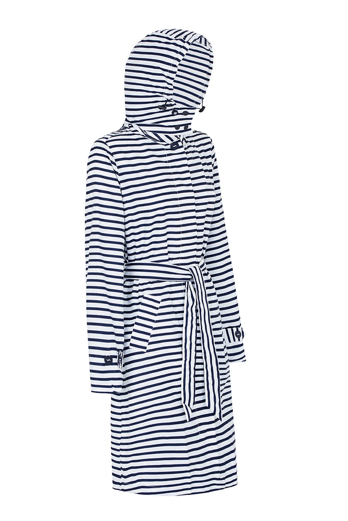 WOMENS 'TRENCH' RAINCOAT IN ZIG STRIPE