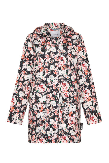 WOMENS 'RECYCLED' 3/4 RAINCOAT IN FLEUR | PAQME